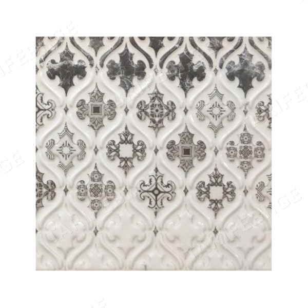 კერამიკული ფილა Fire Black Decor, 30X60, Grade A (40416)