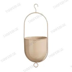 ქოთანი ჩამოსაკიდი რკინის Bob pot hanging light pink - h38,5xd14,5cm