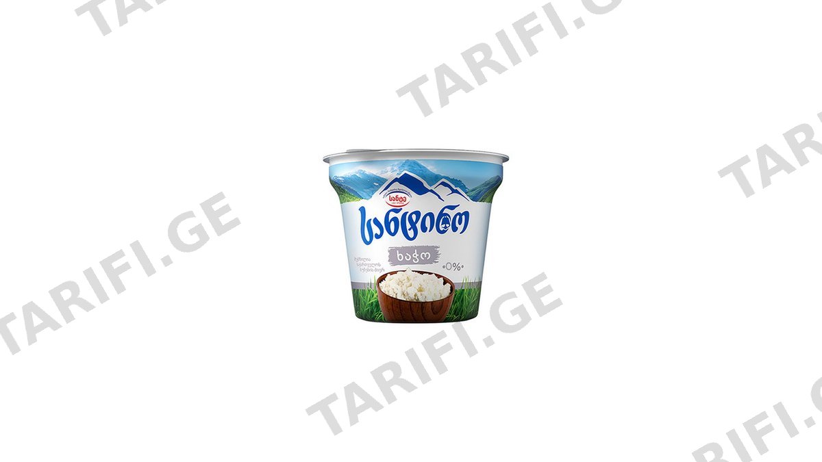 სანტინო ხაჭო 0% 180 გრ