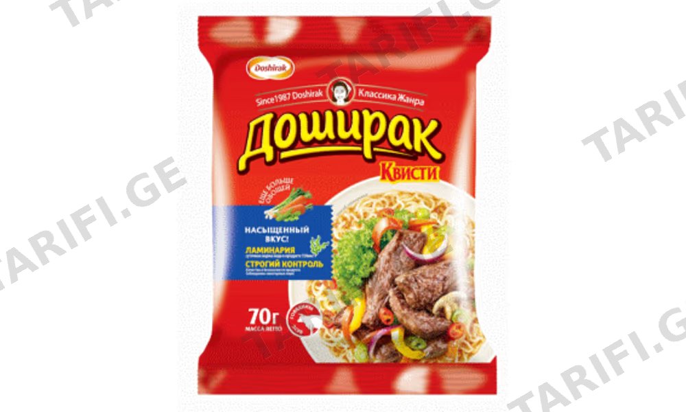 სუპი /დოშირაკი ბრიკეტი საქონლის/70გრ