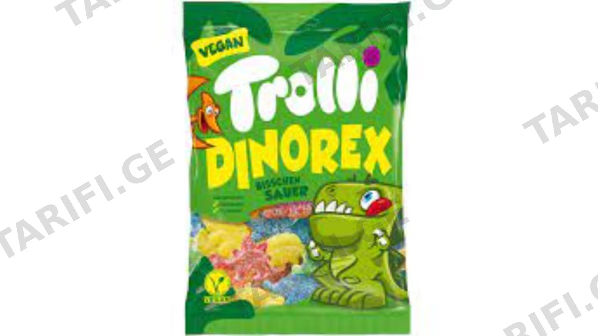 Trolli-ჟელიბონი "დინოზავრები" 100გრ