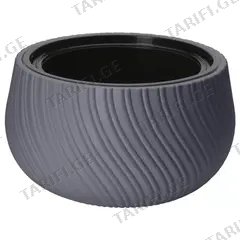 ქოთანი ყვავილის FORM PLASTIC Mika anthracite 12,9 ლ