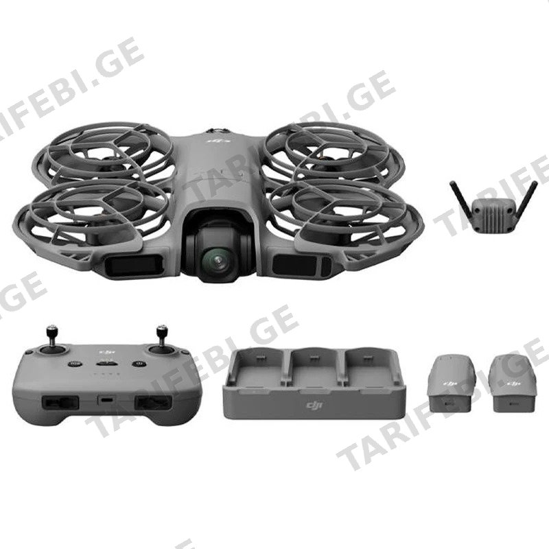 დრონი DJI NEO 2 FLY MORE COMBO RC-N3 WHITE 4K კამერით