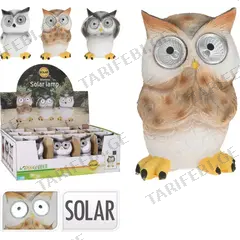 ბაღის ფიგურა SOLAR LIGHT OWL 3ASS DESIGN