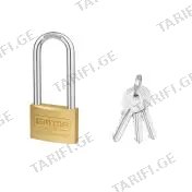 ბოქლომი ოქროსფერი გრძელი 40მმ 158გრ Heavy duty long shac