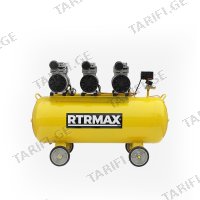 (3x750W/100ლ) უხმო ჰაერის კომპრესორი RTRMAX RTM738