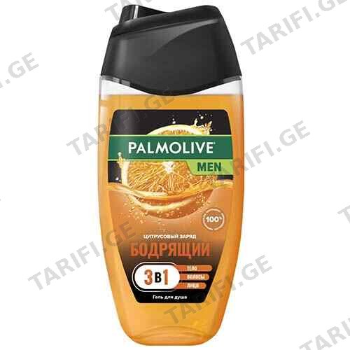 აბაზანის გელი/PALMOLIVE/ 2B1 MEN CITRUS CRUSH 250 მლ