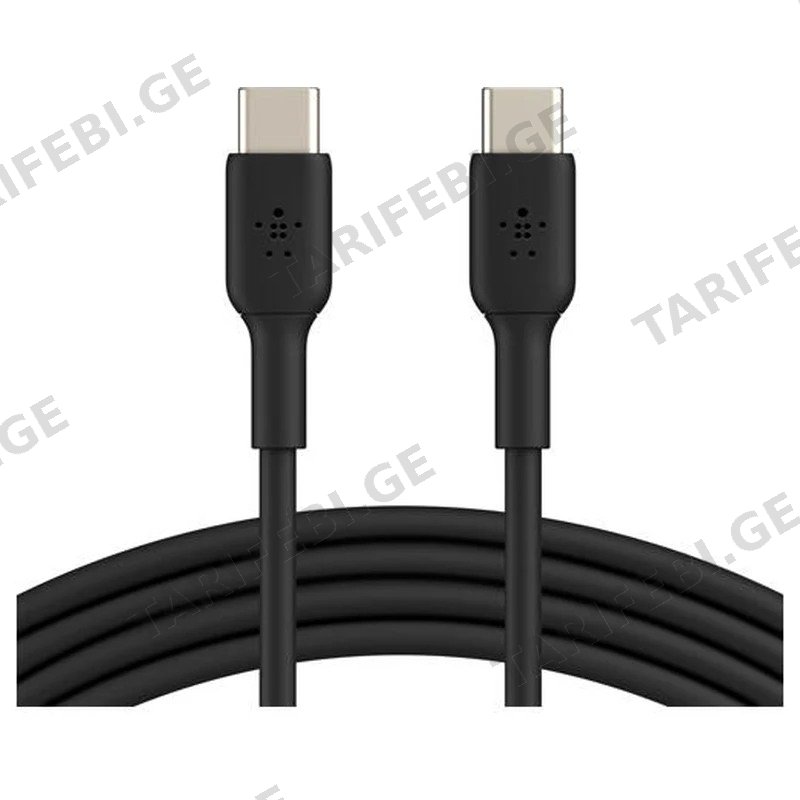 TYPE-C TO TYPE-C კაბელი BELKIN CAB003BT1MBK 1მ შავი