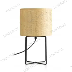მაგიდის სანათი Luminex Rattan 1 E27 Ø180 h150 შავი როტანგი 5293