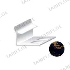 შიდა კუთხე ფილის Salag PVC 9/2500 მმ Marm ყვითელ-ცისფერი