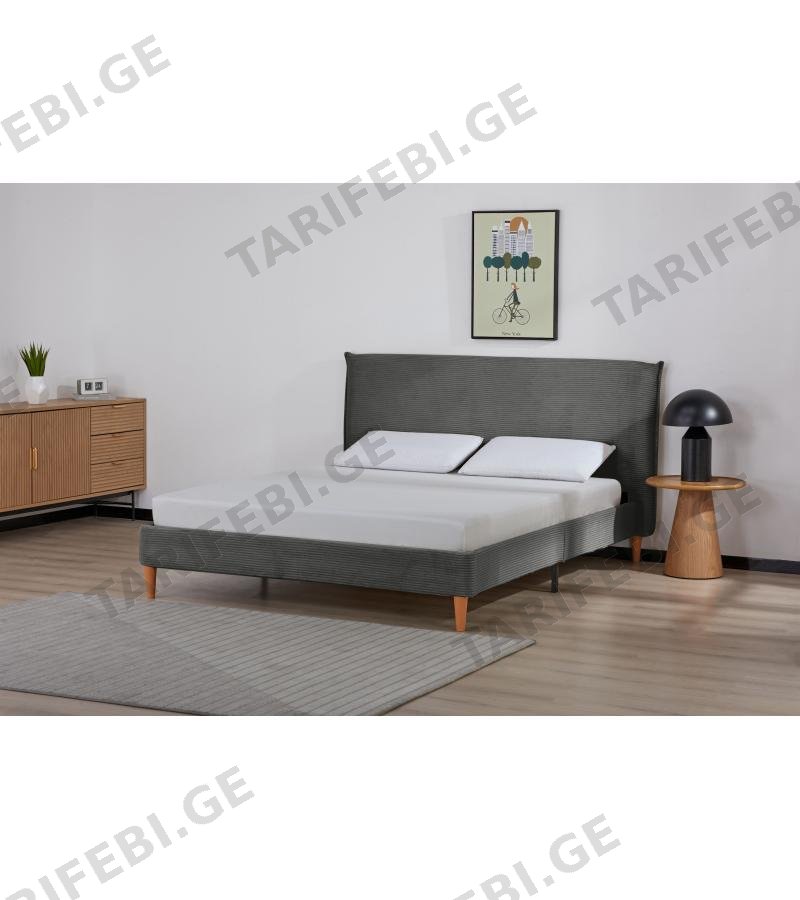 საწოლი LBED17Y-75N4 ზომა:1600*2000*870 ფერი: 3#N1-455 DARK GREY