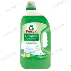 ჭურჭლის სარეცხი სითხე მწვანე ლაიმით Frosch 5000 მლ