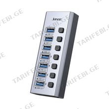 Jasoz F118 (T-F164) 7 port USB3.0 USB ჰაბი