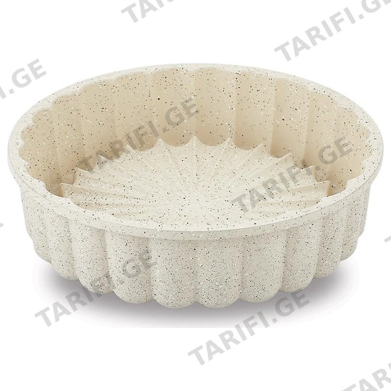ტარტის ფორმა გრანიტის KORKMAZ A741 GRANITA კრემისფერი