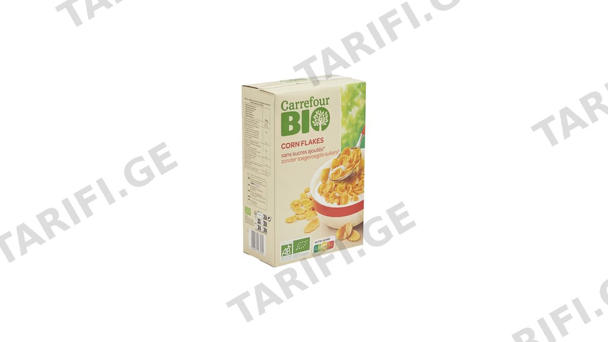 Carrefour ბურბუშელა ბიო სიმინდის 500გრ