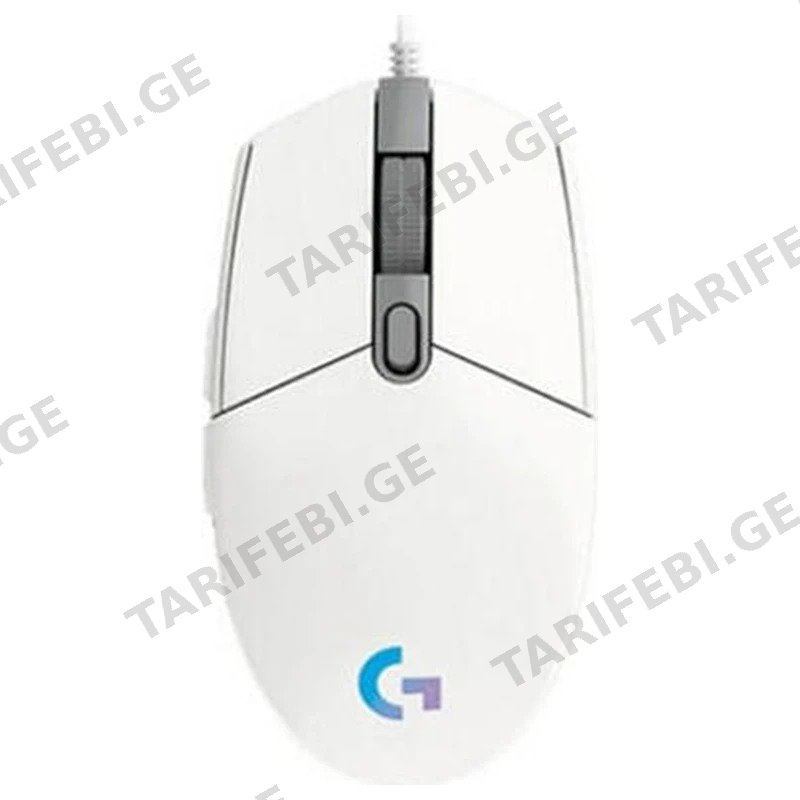 გეიმინგ მაუსი LOGITECH G102 LIGHTSYNC თეთრი