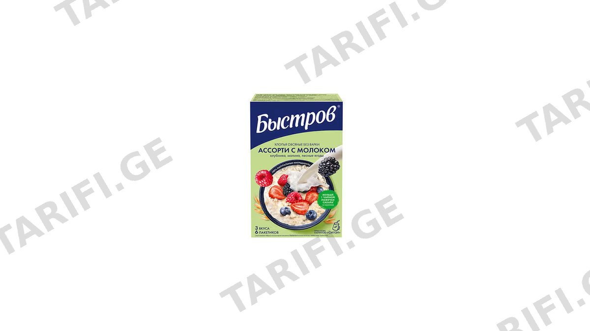 Bistroff შვრია ასორტი რძით 240გრ