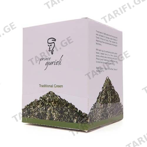 ჩაი ერთჯერადი მწვანე კონვერტი პრინცი /გურიელი/ 20ც
