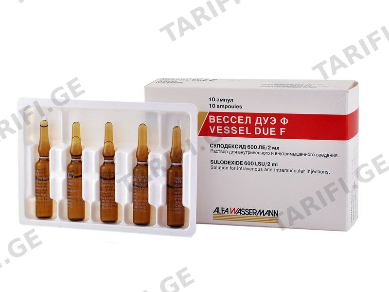 ვესელ დუე F 600ერთეულ. 10ამპულა