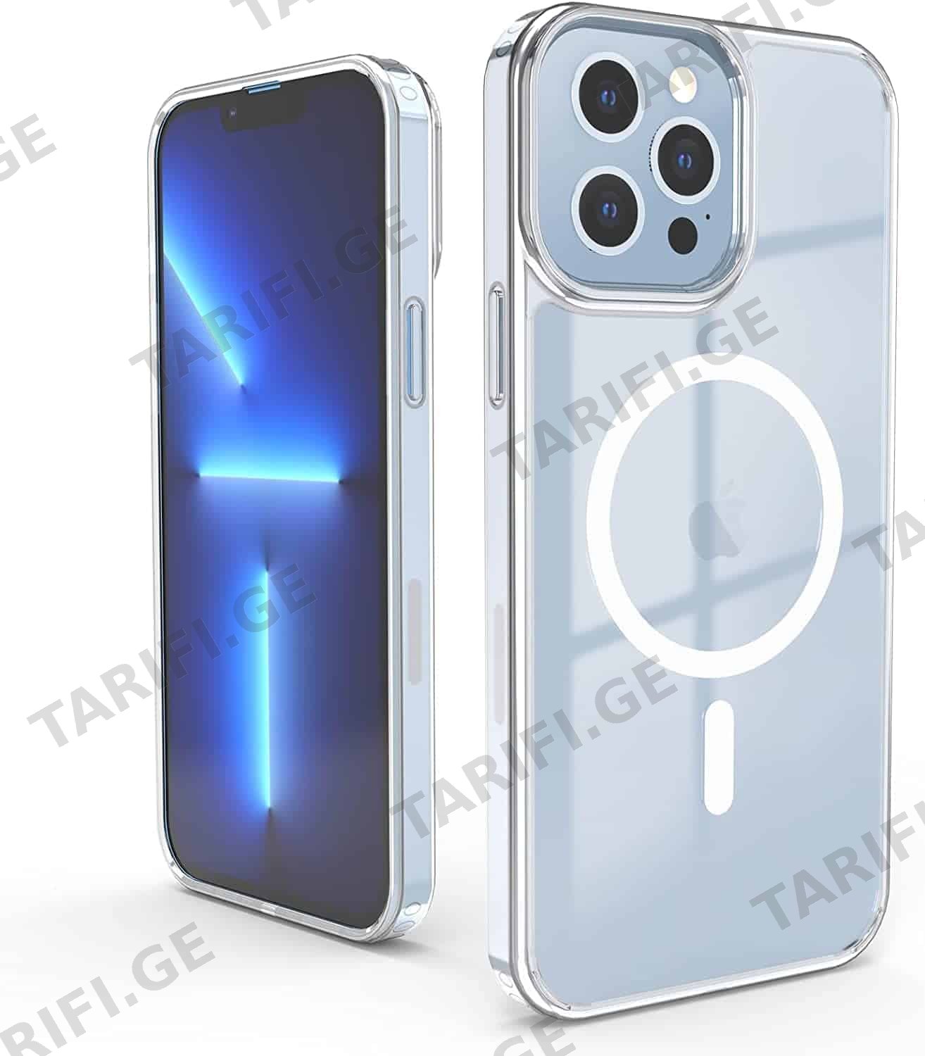 სილიკონის ქეისი Transparent Case with Magsafe iPhone 13 Pro