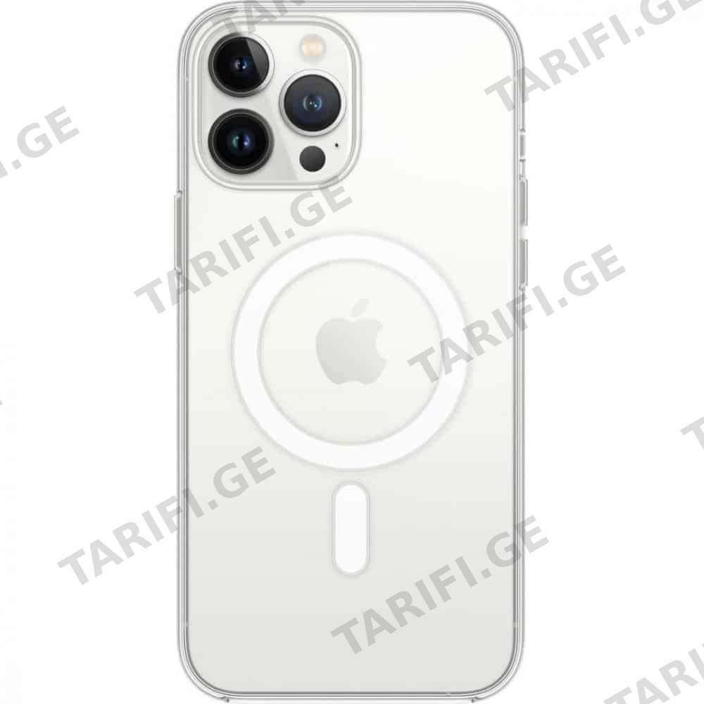 სილიკონის ქეისი Transparent Case with Magsafe iPhone 14 Pro Max