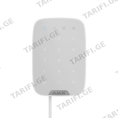 ჰიბრიდული სენსორული კლავიატურა Ajax Keypad Fibra white