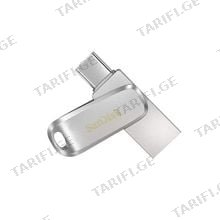 SanDisk Ultra Dual Drive Luxe 256GB SDDDC4-256G-G46 Silver ფლეშ მეხსიერება
