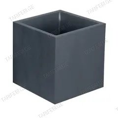 ქოთანი პლასტმასის EDA Plastiques POT CARRE VOLCANIA DECOR PIERRE 39,5x39,5x43,5სმ 31ლ