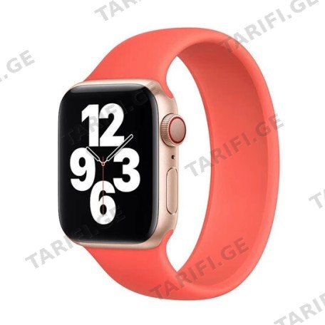Band For Apple Watches Series 6/SE Solo Loop Orange