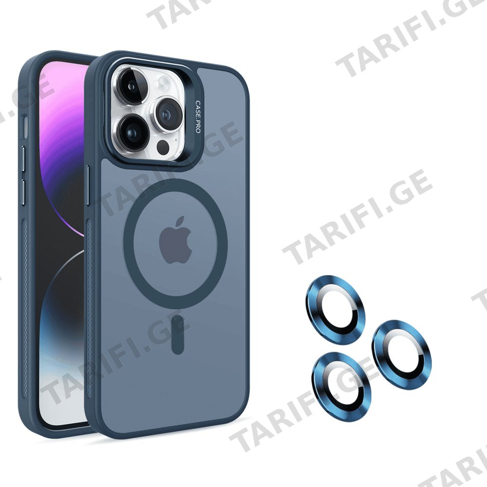 iPhone 13 Pro Max Case Flet Lens Magsafe ქეისი