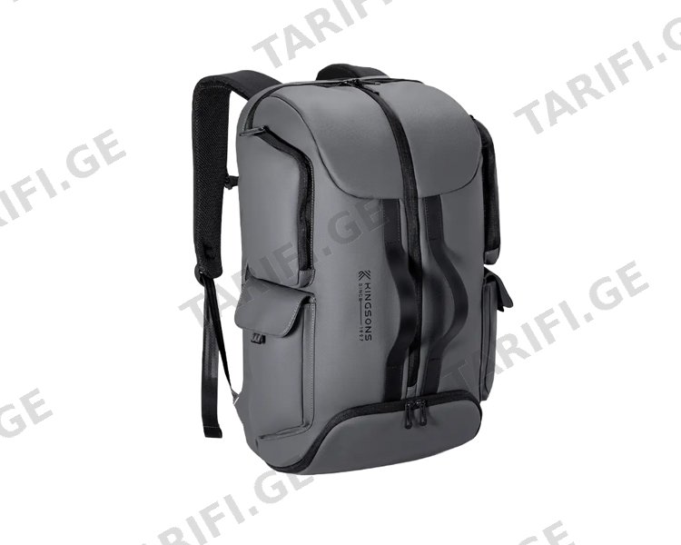 ზურგჩანთა Kingsons Laptop Backpack 15.6" Dark Grey - K10106W-9