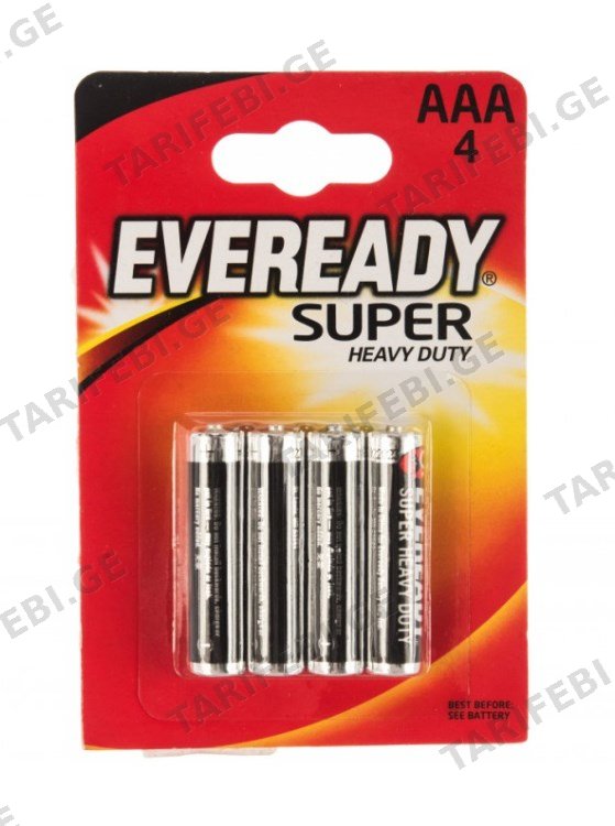 ელემენტი Everyday Super Heavy Duty AAA 4 ც