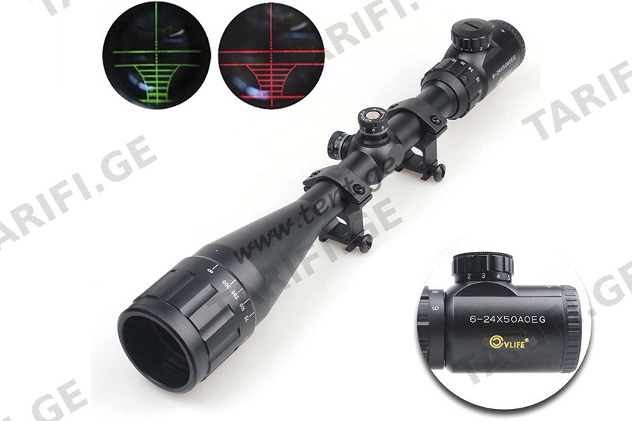 ოპტიკური სამიზნე bushenell 6-24×50