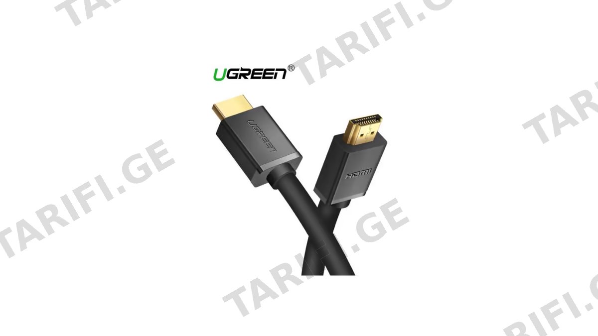 HDMI კაბელი UGREEN HD104 (10113) HDMI Cable 2.0 Computer TV Engineering Decoration Line Hd 3D Visual Effect 25m (Black)