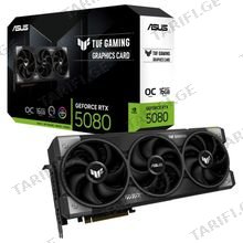 ASUS TUF-RTX5080-O16G-GAMING OC 16GB ვიდეო დაფა