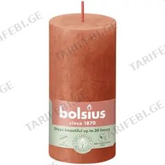 სანთელი Bolsius Rustic ნარინჯისფერი 10 სმ