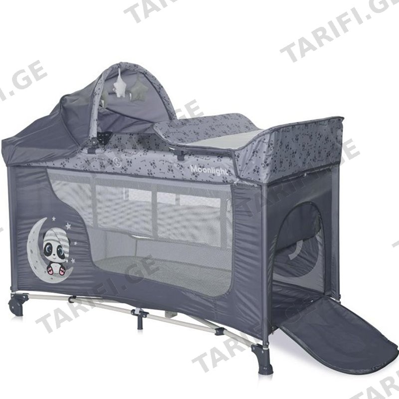საწოლ-მანეჟი LORELLI MOONLIGHT 2 PLUS DARK GREY