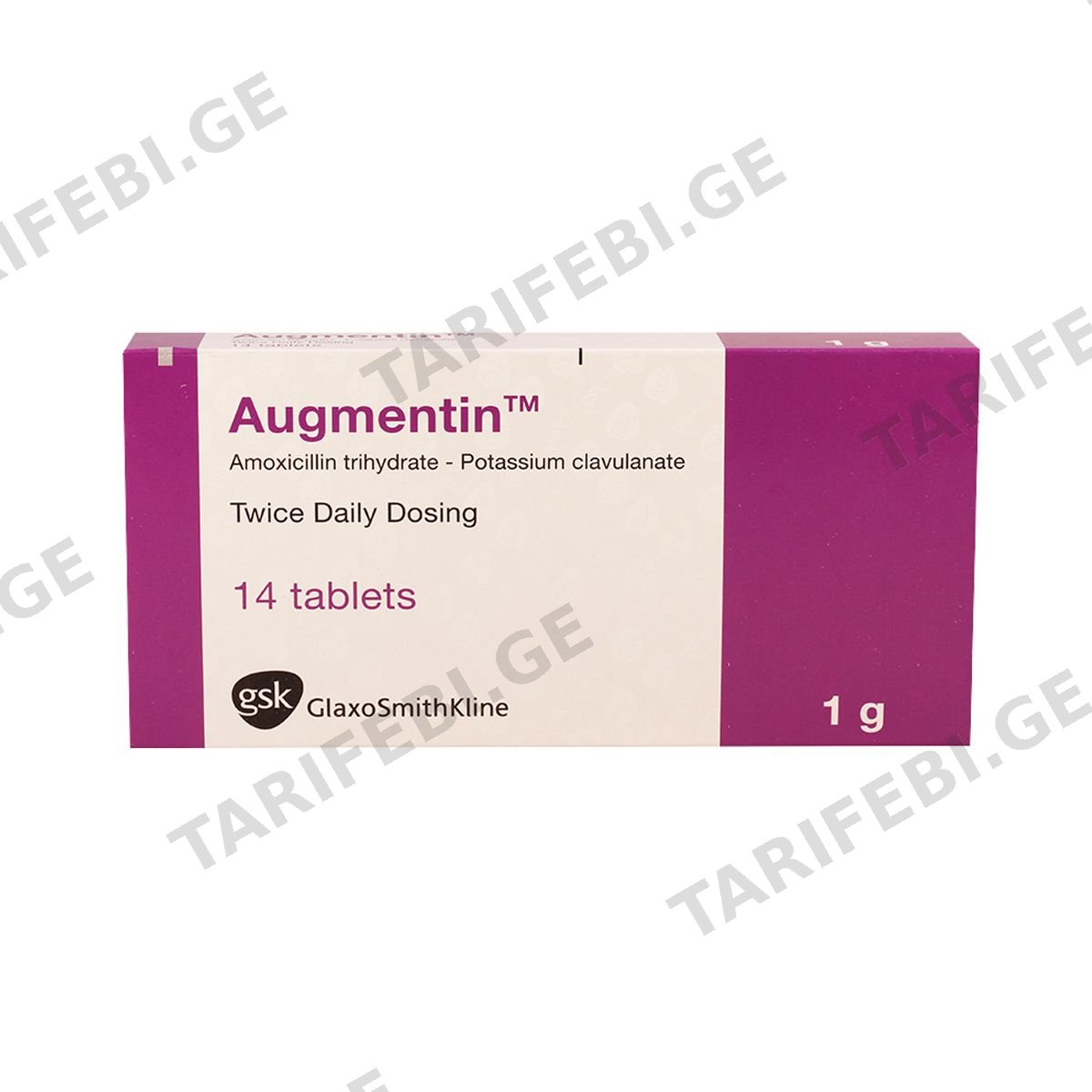 აუგმენტინი - Augmentin 1გ 14 ტაბლეტი
