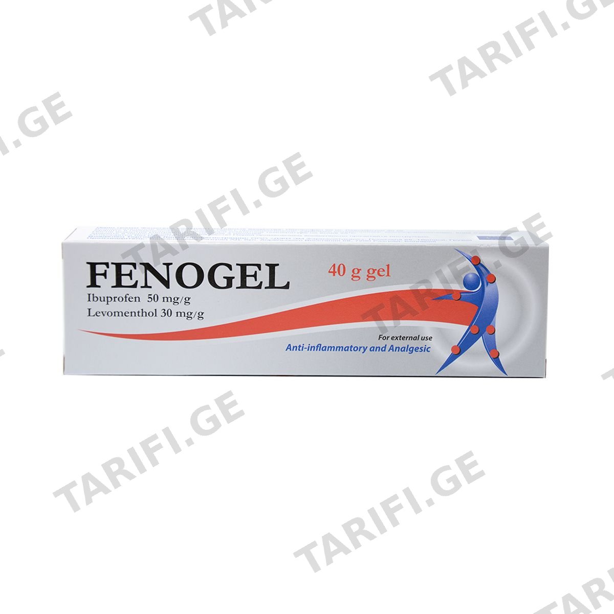 ფენოგელი - FENOGEL გელი 50მგ/30მგ 40გ