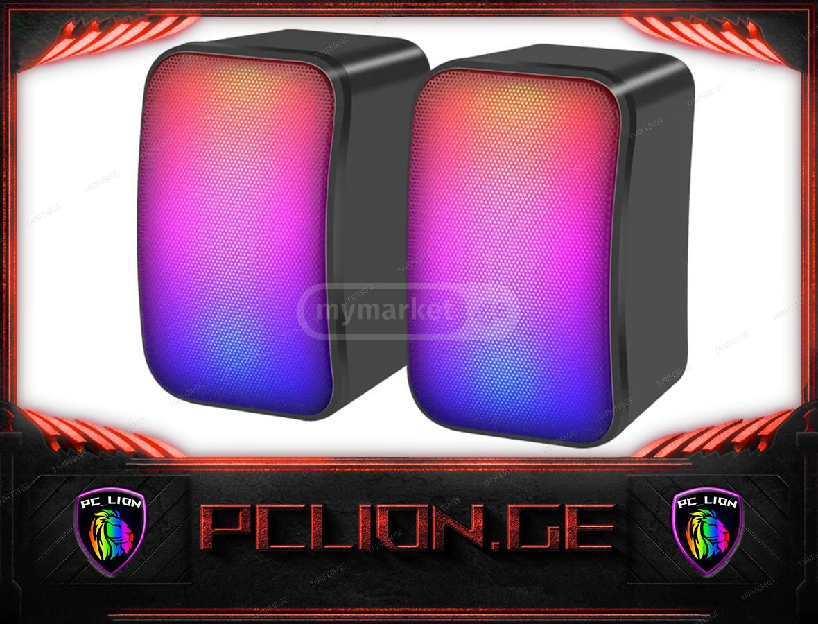 ✅⚠️Kisonli X17 USB 2.0 Speaker Portable With Light RGB დინამ