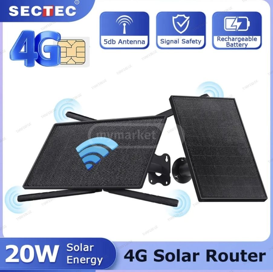 4G როუტერი მზის პანელზე