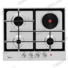 Midea MG631SAS კომბინირებული ჩასაშენებელი ქურის ზედაპირი