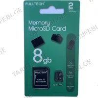მეხსიერების ბარათი FULLTECH MICROSD CARD (8 GB)