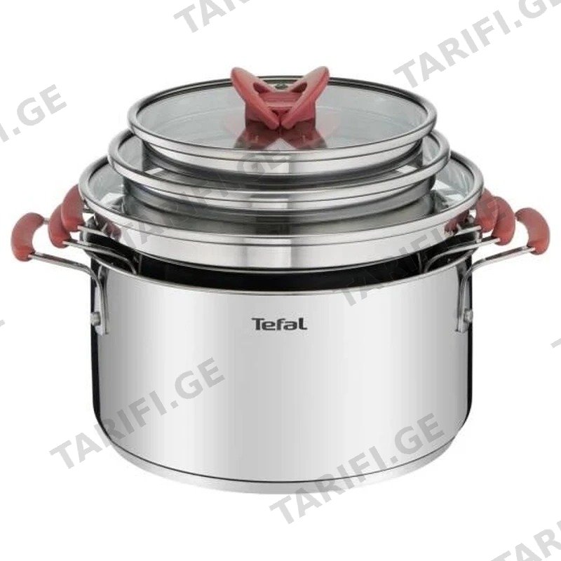 ქვაბების ნაკრები უჟანგავი ფოლადის TEFAL G720S674 18/20/24 სმ