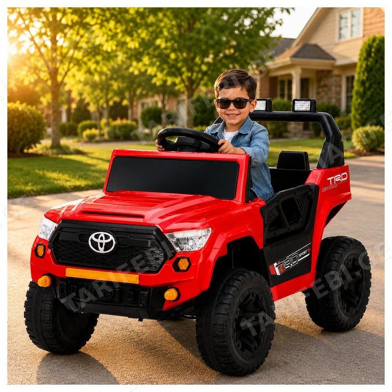 საბავშვო ელექტრო მანქანა TOYOTA GM-501-RED 2 ძრავით და 12V აკუმულატორით