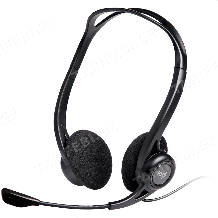 LOGITECH PC960 Corded Stereo Headset BLACK - USB