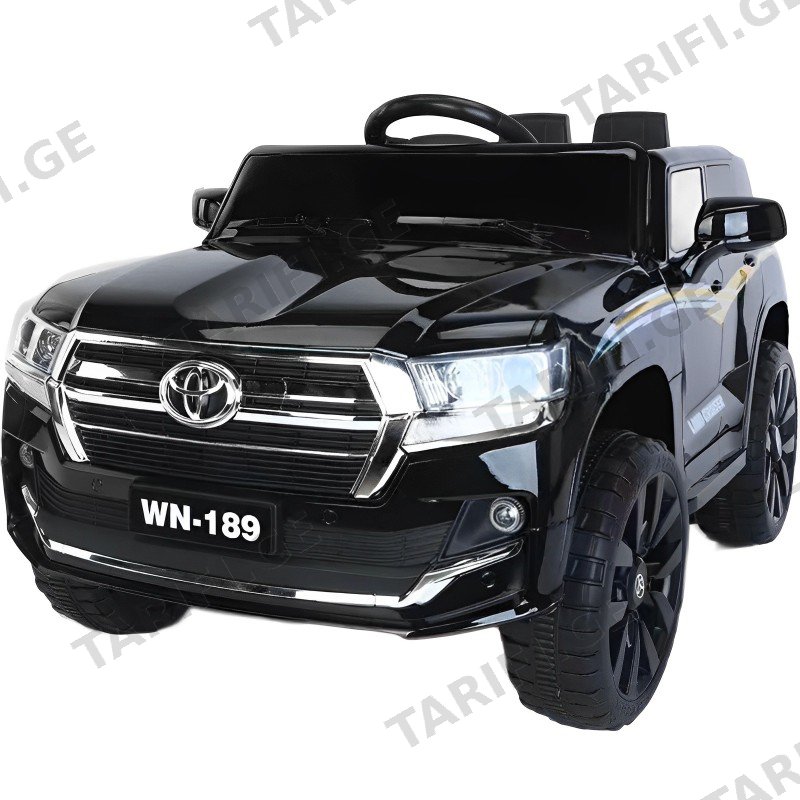 ბავშვის ელექტრო მანქანა TOYOTA D-189-B ტყავის სავარძლით