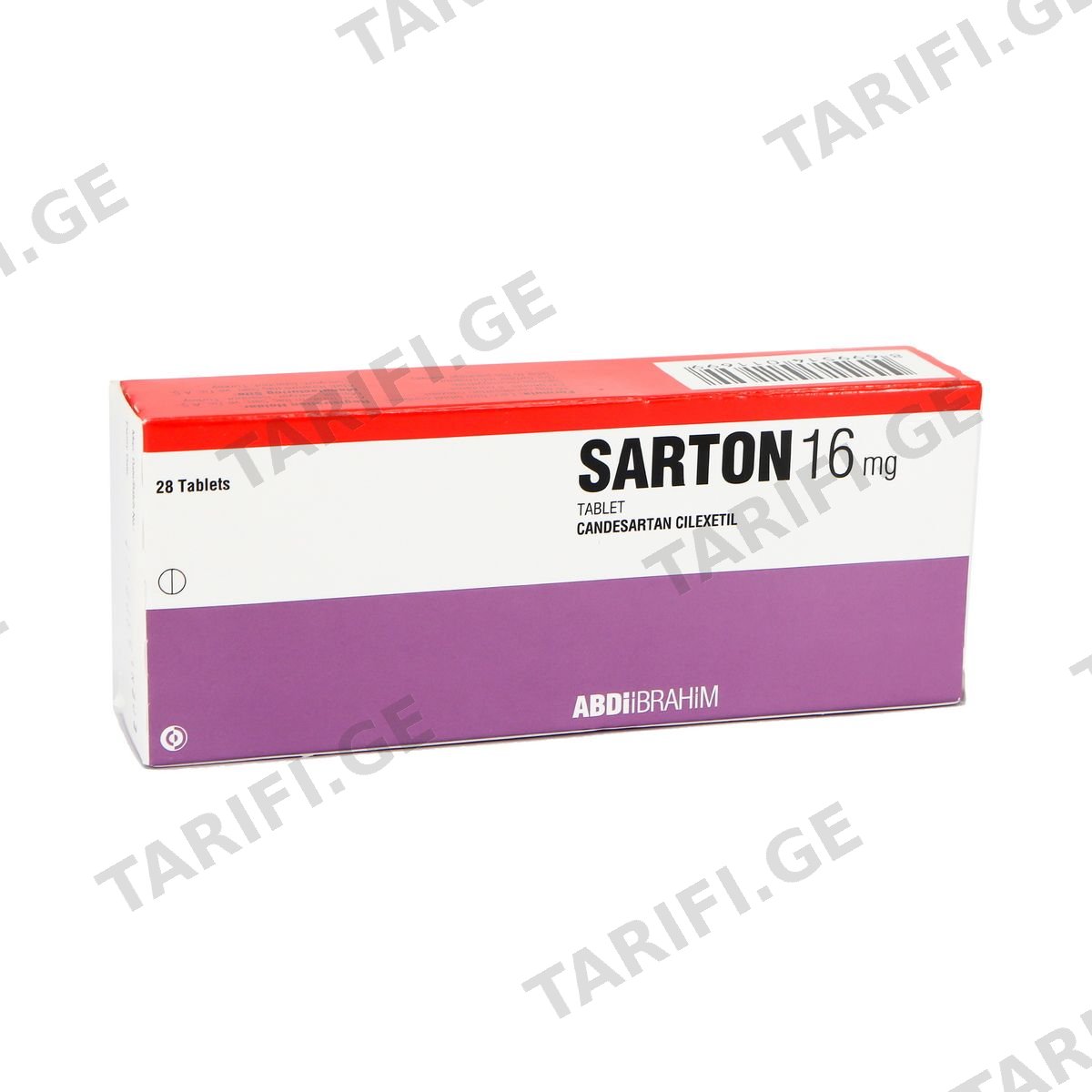 სარტონი - Sarton 16მგ 28 ტაბლეტი