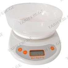 Kitchen scale with total 5kg 10652 B05W UCO სამზარეულოს სასწორი
