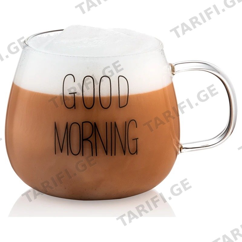 ჭიქების ნაკრები ორმაგი მინით ARDESTO GOOD MORNING 430 მლ, 2 ცალი